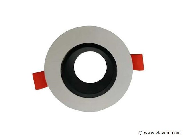 Inbouwlamp gu10 – draaibaar – rond – zwart/wit – ip20 (x50) - afbeelding 3 van  5