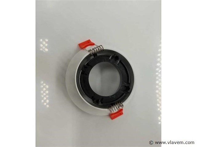 Inbouwlamp gu10 – draaibaar – rond – zwart/wit – ip20 (x50) - afbeelding 4 van  5