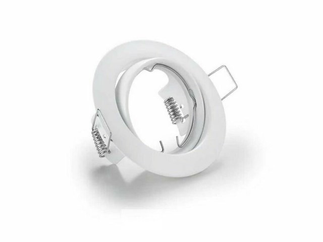 Inbouwlamp gu10 met lamphouder - ip20 - wit (x50) - afbeelding 3 van  6