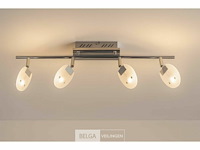 Inbouwlamp gu10 met lamphouder - zilver - ip20 (x100) - afbeelding 1 van  5