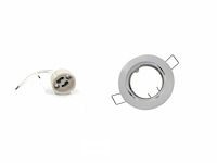 Inbouwlamp gu10 met lamphouder – ip20 – wit (x100) - afbeelding 2 van  6