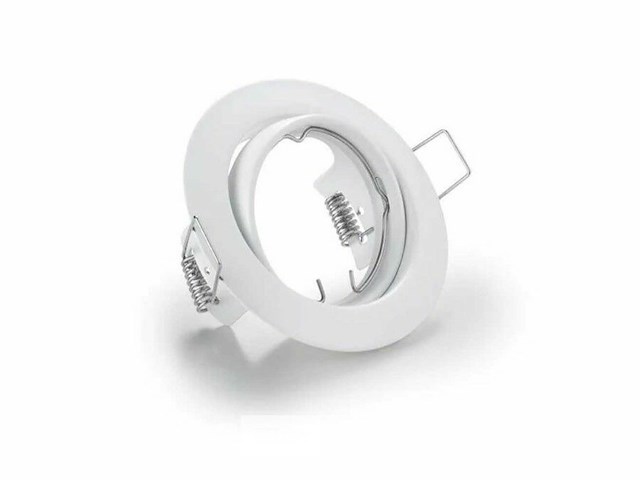 Inbouwlamp gu10 met lamphouder – ip20 – wit (x100) - afbeelding 3 van  6