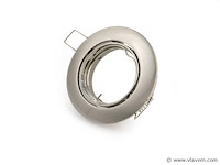 Inbouwlamp gu10 met lamphouder . zilver . ip20 (x100) - afbeelding 2 van  5