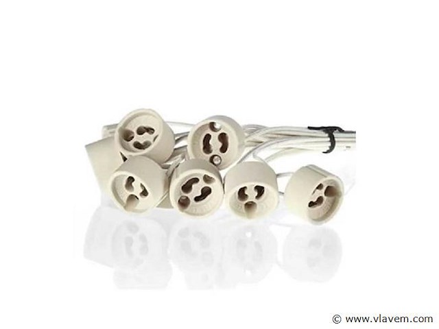 Inbouwlamp gu10 met lamphouder . zilver . ip20 (x100) - afbeelding 3 van  5