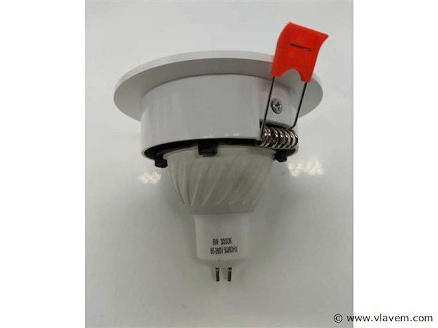 Inbouwlamp gu10 – richtbaar – rond – zwart/wit – ip20 (x100) - afbeelding 5 van  5