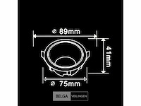 Inbouwlamp gu10 – rond – zwart/wit – ip20 (100x) - afbeelding 5 van  5