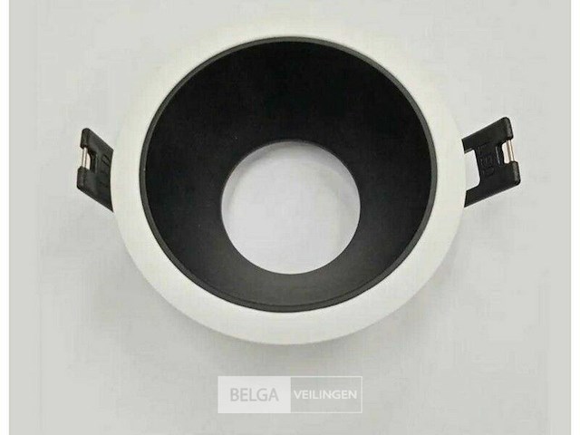 Inbouwlamp gu10 – rond – zwart/wit – ip20 (x50) - afbeelding 3 van  5