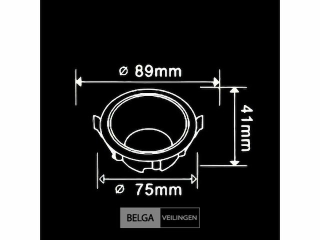 Inbouwlamp gu10 – rond – zwart/wit – ip20 (x50) - afbeelding 5 van  5