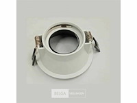 Inbouwlamp gu10 – rond – zwart/wit – ip20 (x50) - afbeelding 4 van  5