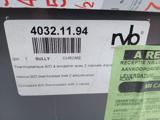 Inbouwthermostaatkraan rvb sully - afbeelding 6 van  6