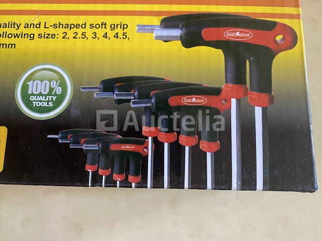 Inbus kogelkop 10 delig met rekje - afbeelding 1 van  4