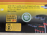 Inbus kogelkop 10 delig met rekje - afbeelding 2 van  4