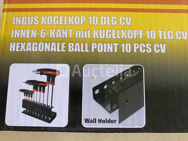 Inbus kogelkop 10 delig met rekje - afbeelding 3 van  4