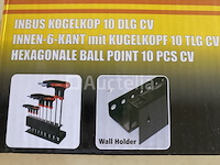Inbus kogelkop 10 delig met rekje - afbeelding 3 van  4