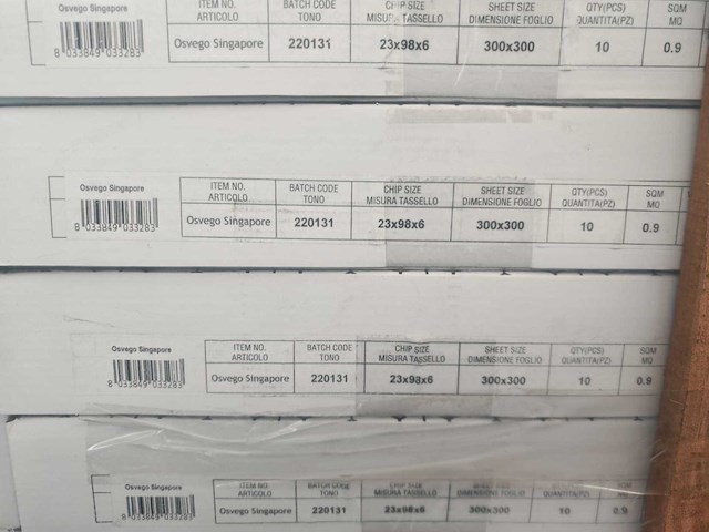 Inca osvego signapore mozaïek tegel 30x30 cm 27,9 m² - afbeelding 6 van  7