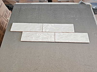 Inca riad white glans wandtegel 6,5x20 cm 4,4 m²