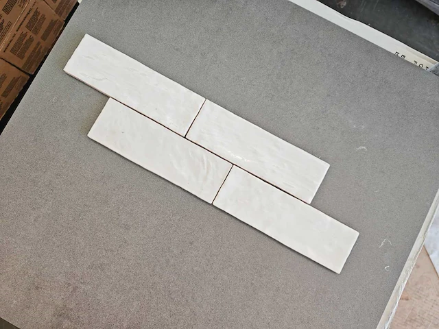 Inca riad white glans wandtegel 6,5x20 cm 4,4 m² - afbeelding 7 van  7