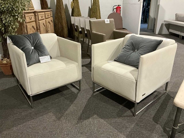 Incanto id3801 lederen fauteuil (2x) - afbeelding 1 van  5