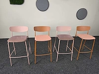 Inclass - lea - hoge designbarstoel - barkruk (4x) - afbeelding 4 van  11