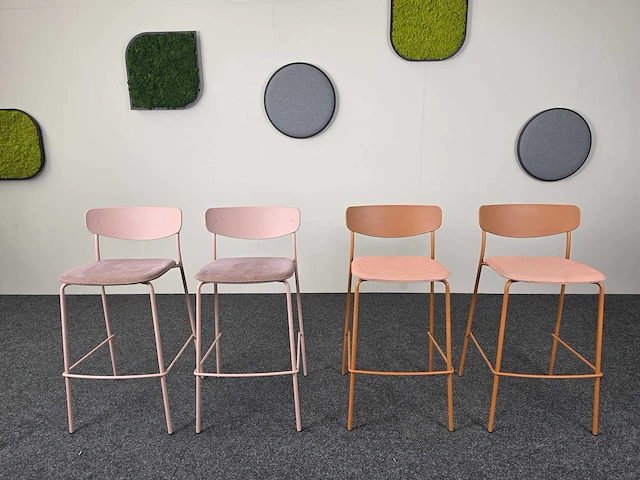 Inclass - lea - hoge designbarstoel - barkruk (4x) - afbeelding 5 van  11