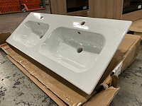 Inda porseleinen dubbele meubelwastafel - afbeelding 1 van  4