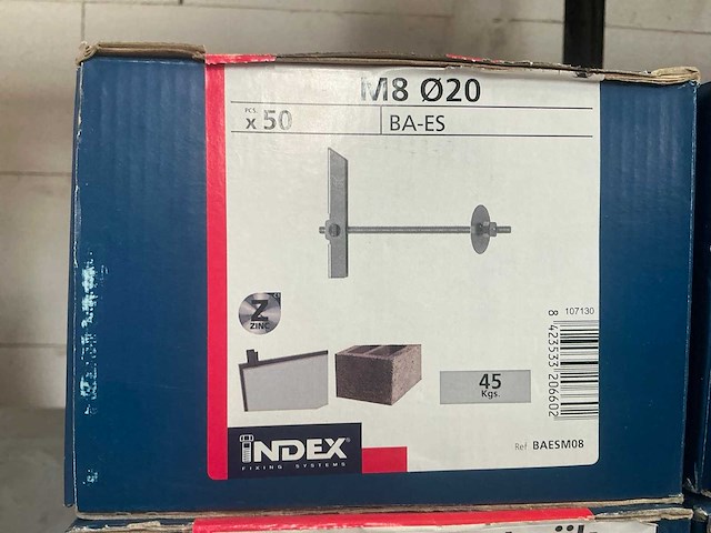 Index m8 dia 20 tuimelplug (200x) - afbeelding 3 van  3