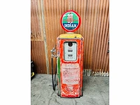 Indian gasoline fuel pump american patina original - afbeelding 1 van  6