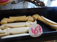 Indian ivory 5 bestekhouders 2 met olifanten - afbeelding 1 van  2