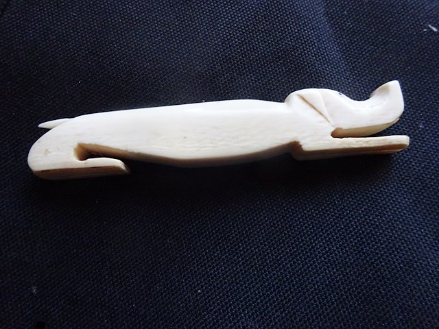 Indian ivory 5 bestekhouders 2 met olifanten - afbeelding 2 van  2