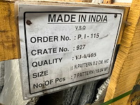 Indisch zwart romeins verband natuursteen tuintegel - afbeelding 5 van  5