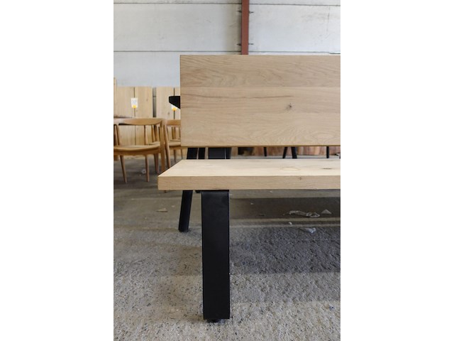 Indoor eik zitbank - afbeelding 4 van  8