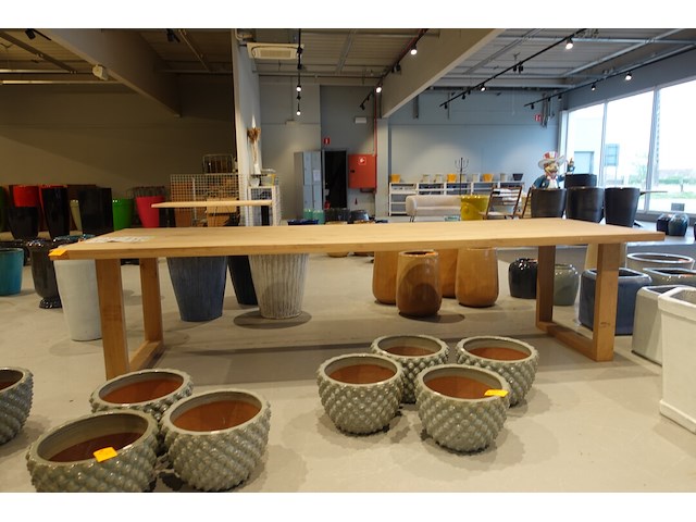 Indoor massief eiken tafel - afbeelding 1 van  5