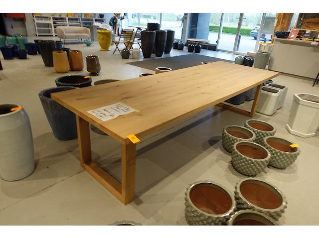 Indoor massief eiken tafel - afbeelding 4 van  5