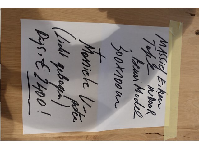 Indoor massief eiken tafel - afbeelding 5 van  5