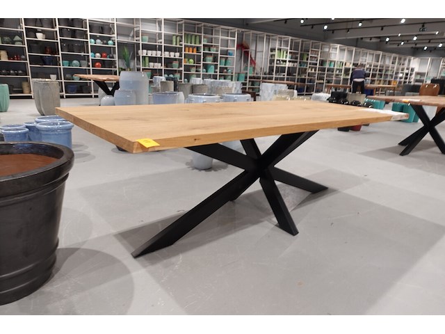 Indoor massief eiken tafel - afbeelding 2 van  6