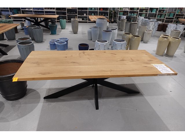Indoor massief eiken tafel - afbeelding 5 van  6
