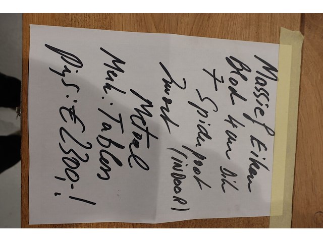 Indoor massief eiken tafel - afbeelding 6 van  6