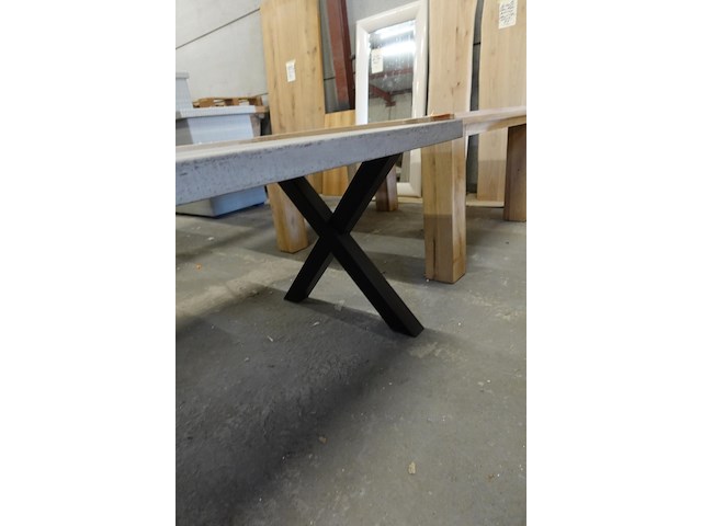 Indoor tafel beton-look - afbeelding 5 van  6