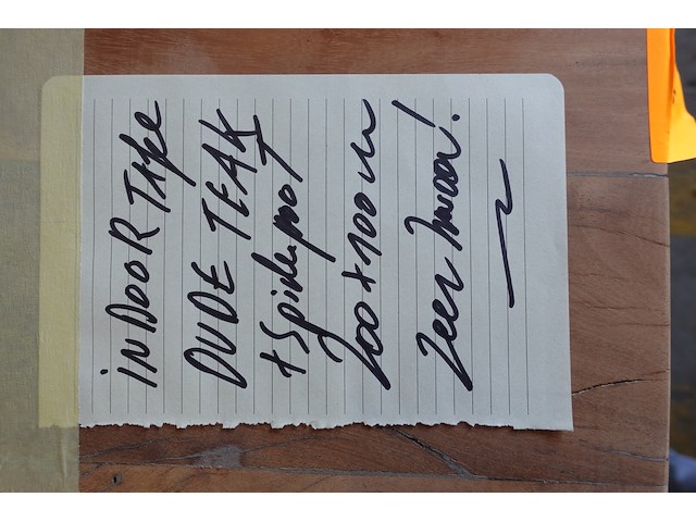 Indoor tafel oude teak - afbeelding 5 van  5