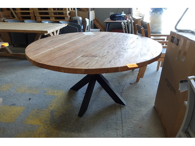 Indoor tafel oude teak - afbeelding 1 van  5