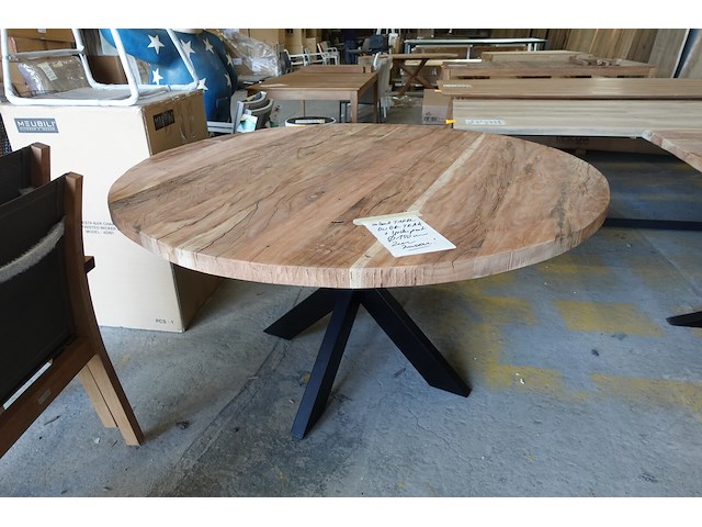 Indoor tafel oude teak - afbeelding 2 van  5