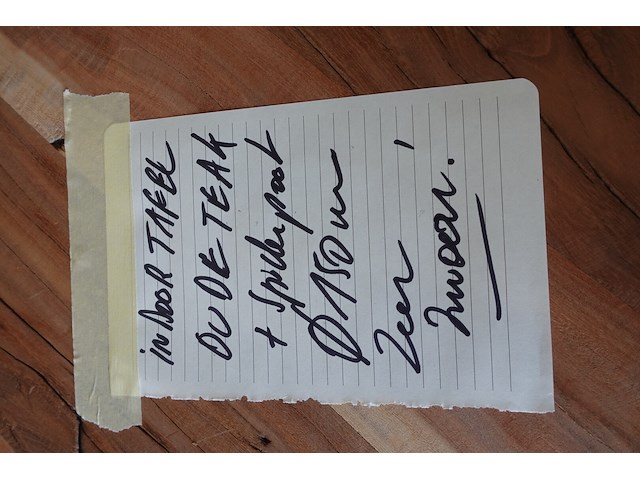 Indoor tafel oude teak - afbeelding 5 van  5