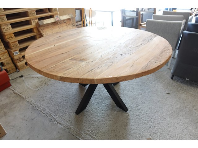 Indoor tafel oude teak - afbeelding 2 van  4