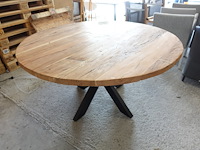 Indoor tafel oude teak - afbeelding 2 van  4