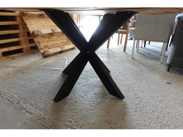 Indoor tafel oude teak - afbeelding 3 van  4