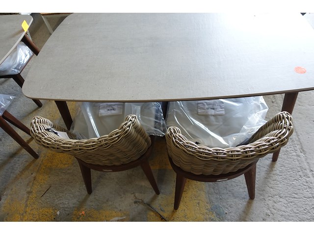 Indoor/outdoor tafel + 4x stoel - afbeelding 6 van  8