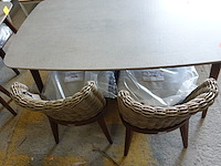 Indoor/outdoor tafel + 4x stoel - afbeelding 6 van  8