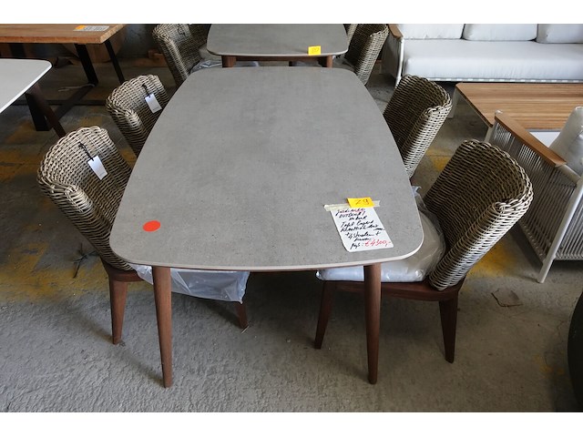 Indoor/outdoor tafel + 4x stoel - afbeelding 8 van  8