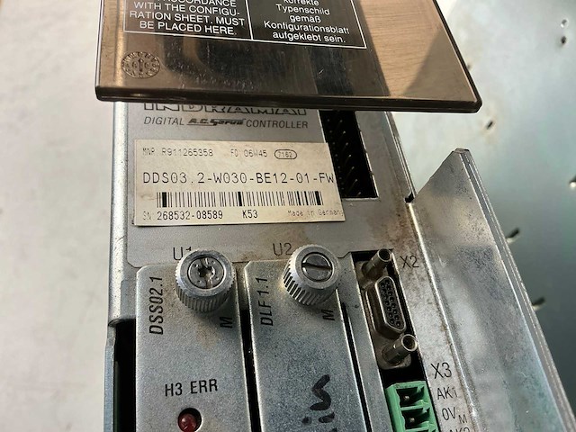 Indramat dds03.2-w030-be12-01-fw digital ac servo controller (2x) - afbeelding 5 van  7