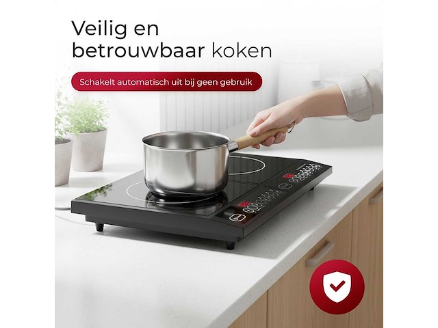 Inductie kookplaat - vrijstaand - 2 pits (2x) - afbeelding 4 van  5